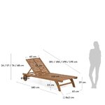 Brown lounge chair (beila)