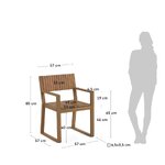 Brown garden chair (emili)