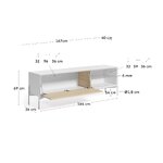 White TV stand (marielle)