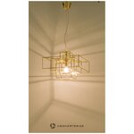 Золотой подвесной светильник cube (globen lighting)