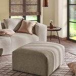 Beige footstool (block)