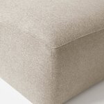 Beige footstool (block)