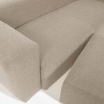 Beige footstool (block)