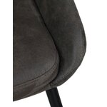 Tummanharmaa-musta tuoli sierra 