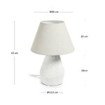 White table lamp (noara)