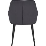 Gray velvet dining chair betty