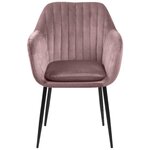 Purple velvet chair emilia (actona)