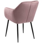 Purple velvet chair emilia (actona)