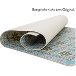 Melnbalts rakstains vinila paklāju deksteris (astes) 130x196 lauzts
