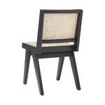 Черный дизайнерский стул из цельного дерева (партизанский)