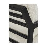 Black and white design armchair (becky) intact