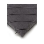 Dark gray velvet pillowcase (leyla) intact
