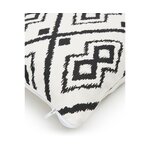 Black and white cotton pillowcase (delilah) intact