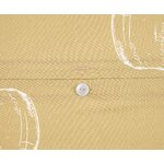 Комплект постельного белья из хлопка темно-бежевого цвета с цветочным принтом (кено)