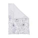 Белый комплект постельного белья из хлопка с цветочным принтом (кено) в целости и сохранности