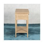 Light brown solid wood bedside table (provence) in a box, with cosmetic defects.