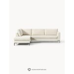 Угловой диван светло-бежевый (луна) 280х184