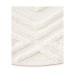 Cream patterned cotton rug (ziggy)d=150 whole