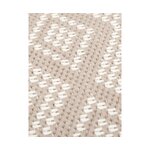 Bēšs-balts rakstains paklājs (capri) 160x230 neskarts