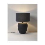 Dark gray ceramic table lamp (Eileen) intact