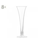 Design set of champagne glasses 8 pcs (flute) whole, in a box