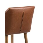 Dark brown bar stool nora (actona)
