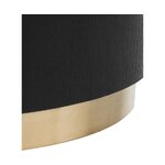 Black and gold coffee table (clarice) with d=90 beauty flaw