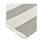 Grey-white striped carpet (axa) 80x250 intact
