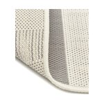 Grey-white striped carpet (axa) 80x250 intact