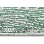 Grey-green patterned carpet monstera (northrugs) 200x290 intact