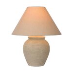 Bēša galda lampa ramzi (lucide) neskarta