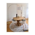 White-gold floor lamp (niels) with minor cosmetic flaws