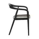 Black solid wood chair (angelina) with beauty defect.