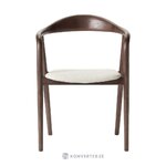 Brown design chair with upholstery (angelina) intact