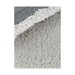 Vaaleanharmaa pörröinen mikrokuitumatto (leighton) 200x300 likainen