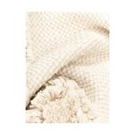 Smėlio spalvos vilnonis dekoratyvinis pagalvės užvalkalas (selina) nepažeistas