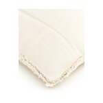Smėlio spalvos vilnonis dekoratyvinis pagalvės užvalkalas (selina) nepažeistas