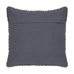 Tamsiai pilkas medvilninis pagalvės užvalkalas (indi), nepažeistas