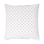 Light gray patterned reversible pillowcase (tiara)