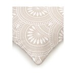 Light gray patterned reversible pillowcase (tiara)