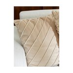 Beige velvet pillowcase (leyla)
