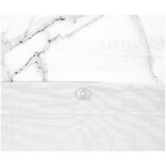 Light gray patterned cotton bedding set 2-piece (maline) complete