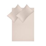 Светло-бежевый комплект постельного белья из хлопка из 3-х предметов (комфорт) в целости и сохранности