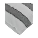 Grey-white striped cotton pillowcase 2 pcs (track) intact