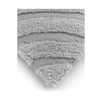 Gray cotton decorative pillowcase (kara)