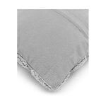 Gray cotton decorative pillowcase (kara)
