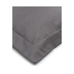 Dark gray cotton pillowcase 2 pcs (premium) intact