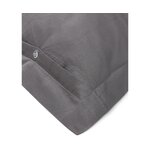 Dark gray cotton pillowcase 2 pcs (premium) intact