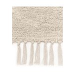 Light brown patterned cotton carpet (lines)