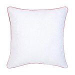 Puuvillainen tyynyliina valkoisella kuviolla (luonnollinen)